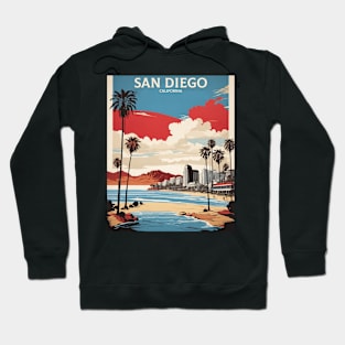 San Diego California United States of America Tourism Vintage Hoodie